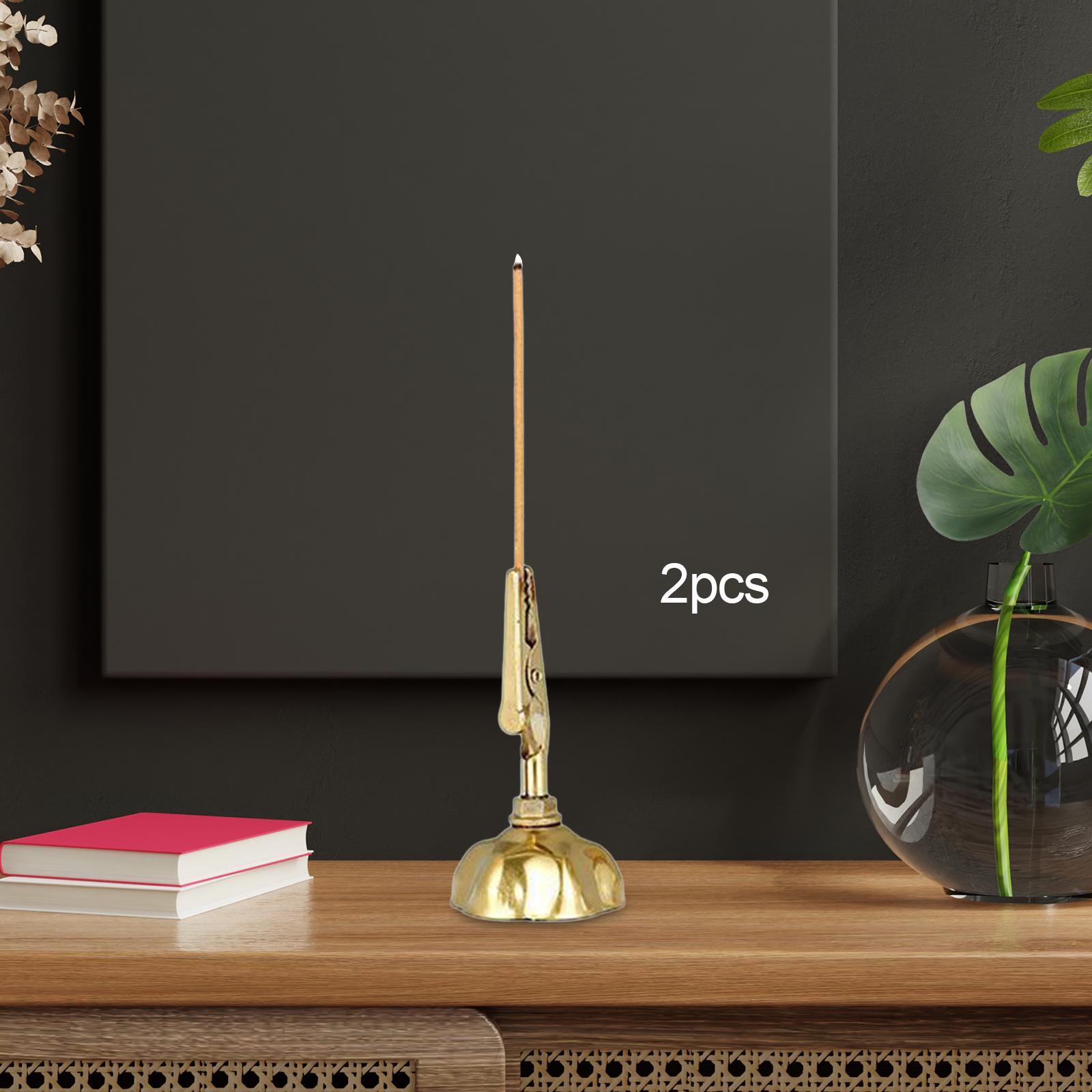 Home Fragrance Usa - Legering wierookhouder clip voor stokjes, spiraalbrander,